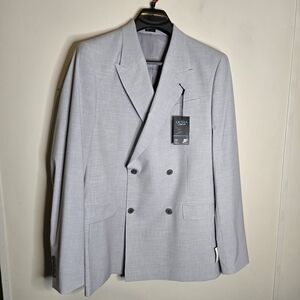 J Ferrar Slim Fit Dark Cool Gray Sport Coat Blazer 42 Long New